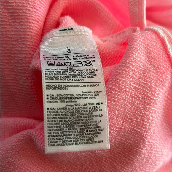 Old Navy Bright Pink Women's Hoodie 90% cotton - Picture 5 of 5